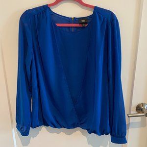 Blue Blouse Top